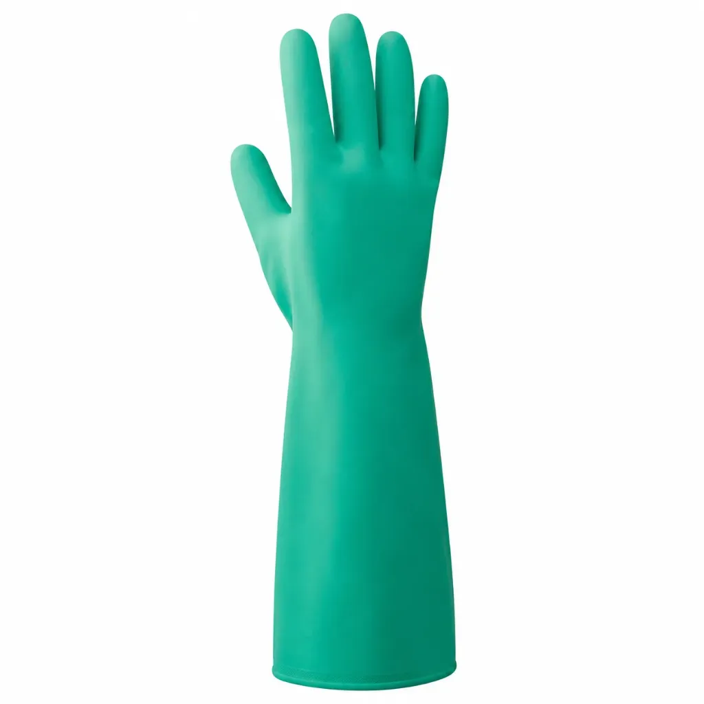 13" Unlined Nitrile Chemical Resistant Gloves 15MIL, 144/Case (Size 8)