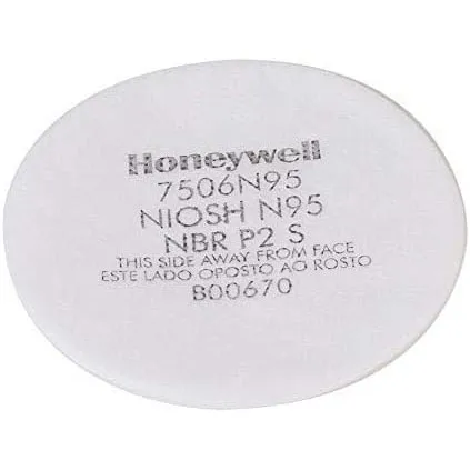 North® 7506R95 Pad Filters For Air Purifying Respirators, 10 filters (Each)