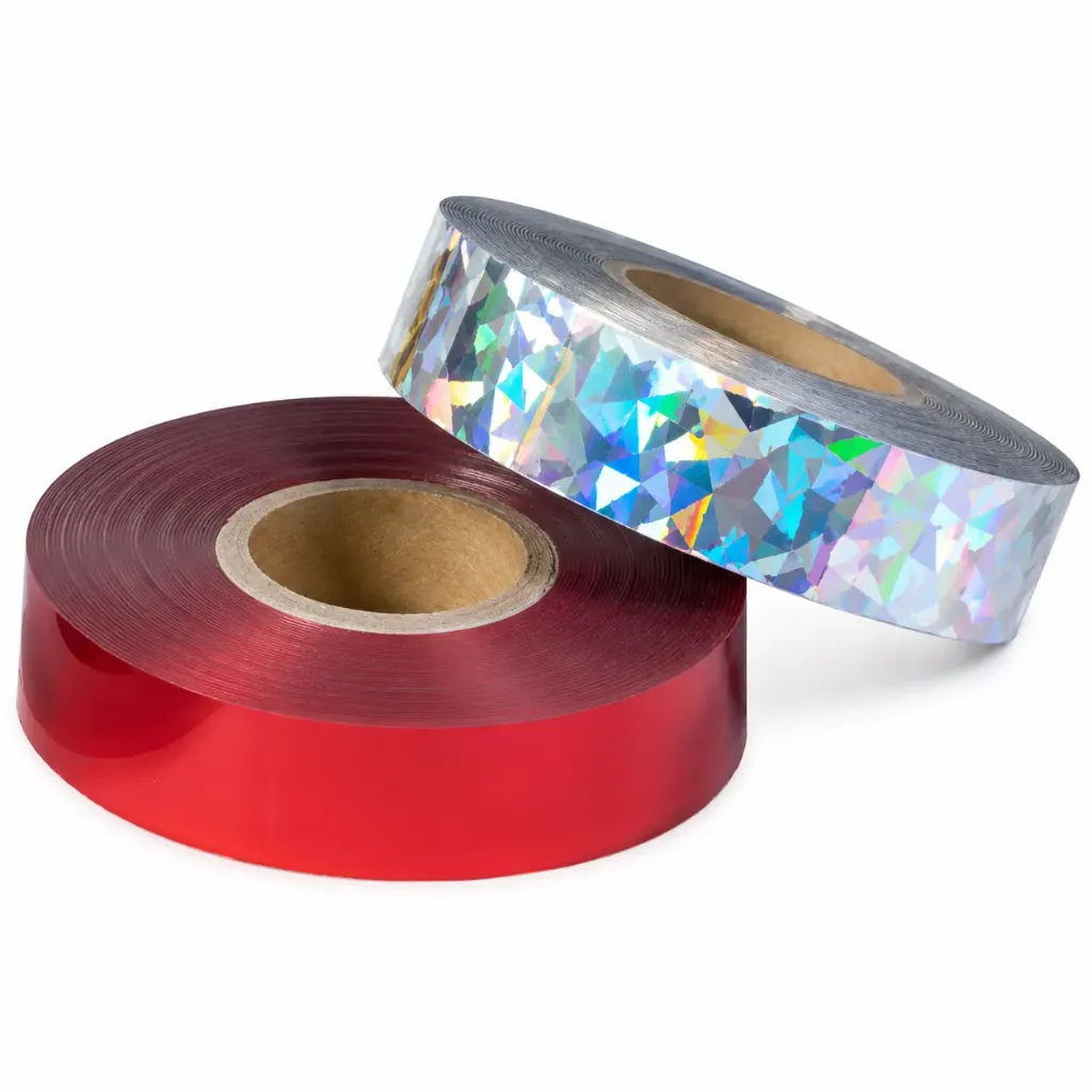 Reflective Bird Scare Tape, 1" x 500', 50/Case (Red/Silver)