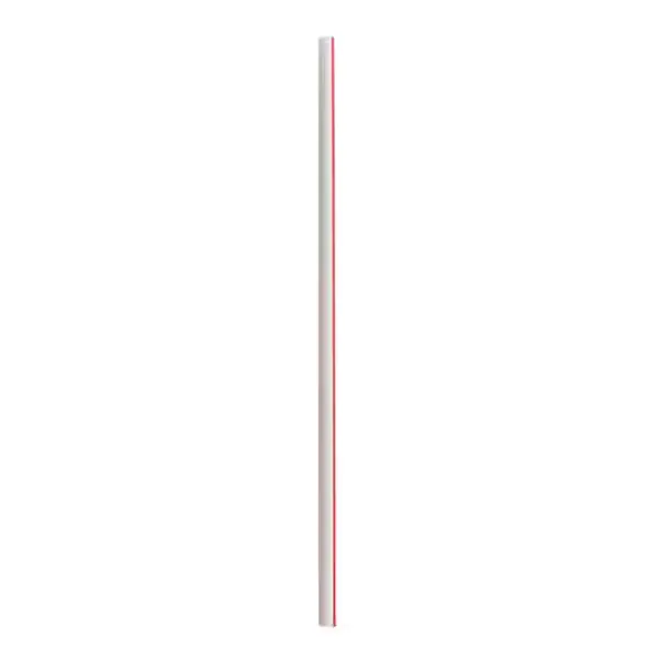 7.75" Red & White Drinking Straws,  12,500/Case