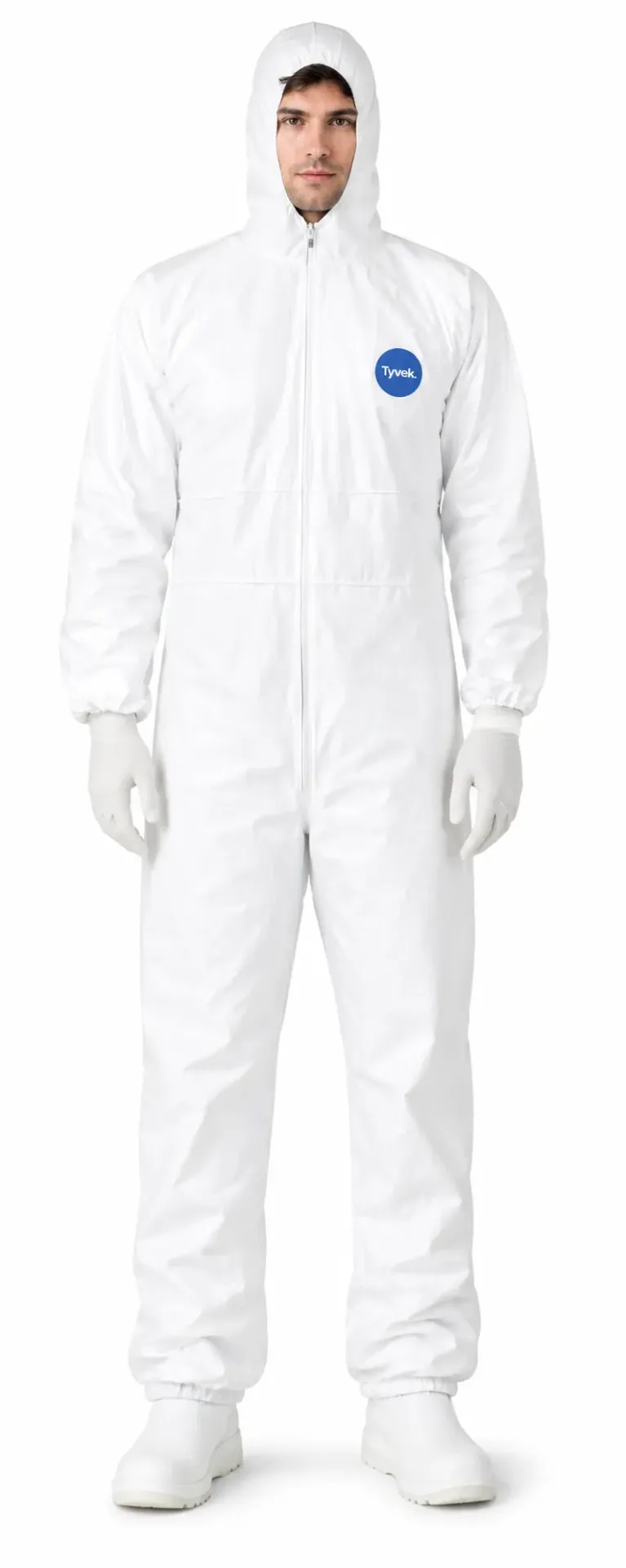 DuPont TY127 White Tyvek® 400 Disposable Hooded Coverall, 25/case (LG)