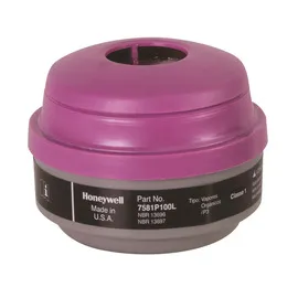 North® 7581P100L Organic Vapor Respirator Cartridge pair, 12/Case