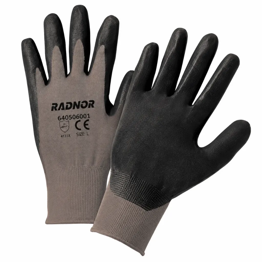 13 Gauge Nitrile Palm Work Gloves, 144/Case (SM)